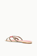 CARRIE SANDAL | CREAM RED ROSE CREAM RED ROSE / 36