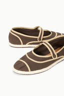 NORA ESPADRILLE FLAT | ESPRESSO ESPRESSO / 36