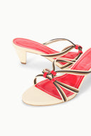 CARRIE MULE | CREAM RED ROSE CREAM RED ROSE / 36