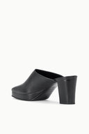 MONICA MULE | BLACK BLACK / 36