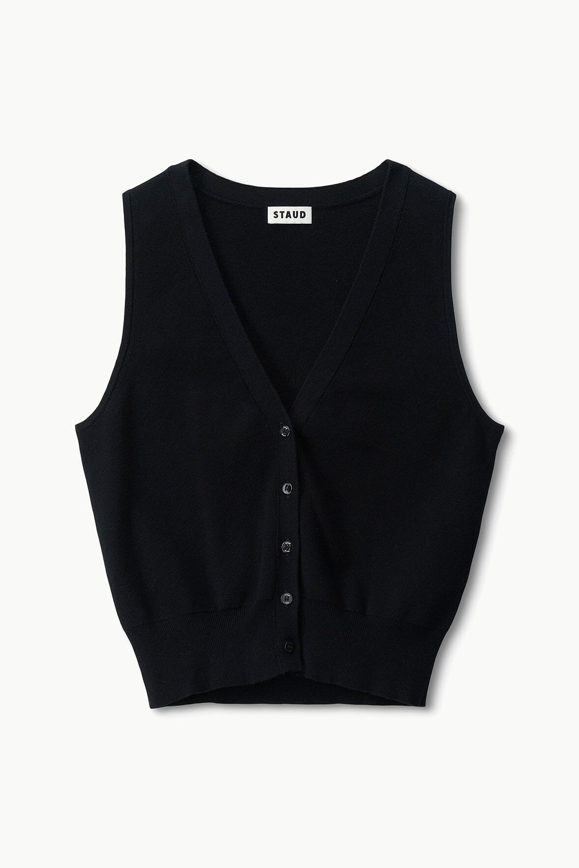 Image FICUS SWEATER VEST | BLACK 5 of 5 and Clicking this image will trigger a zoom pop-up