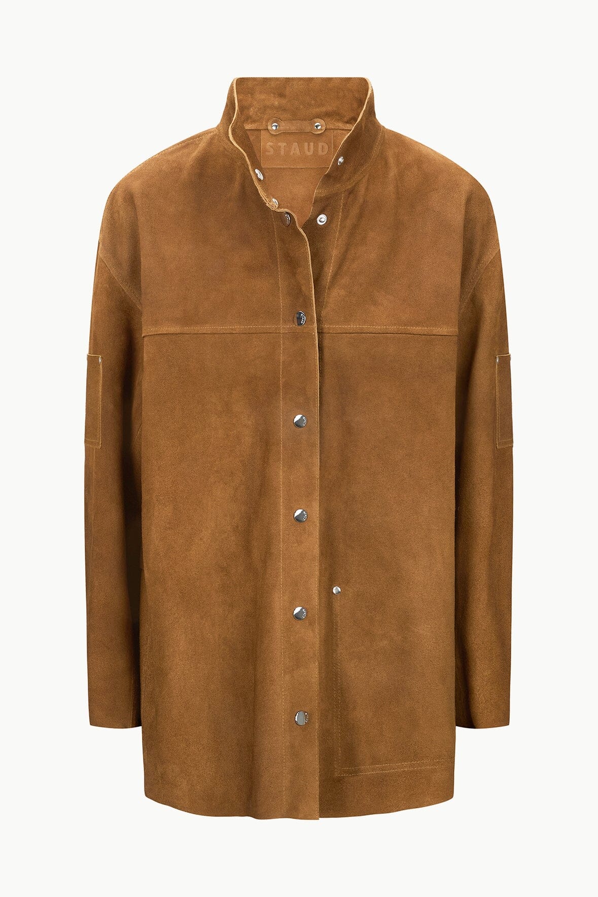 Image FOUNDATION JACKET | TAN SUEDE 8 of 8 and Clicking this image will trigger a zoom pop-up