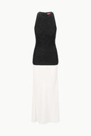 Image GABRIELLE DRESS | BLACK IVORY 6 of 6