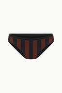 Image GEMMA BIKINI BOTTOM | BLACK TAN SEASHORE STRIPE 5 of 5