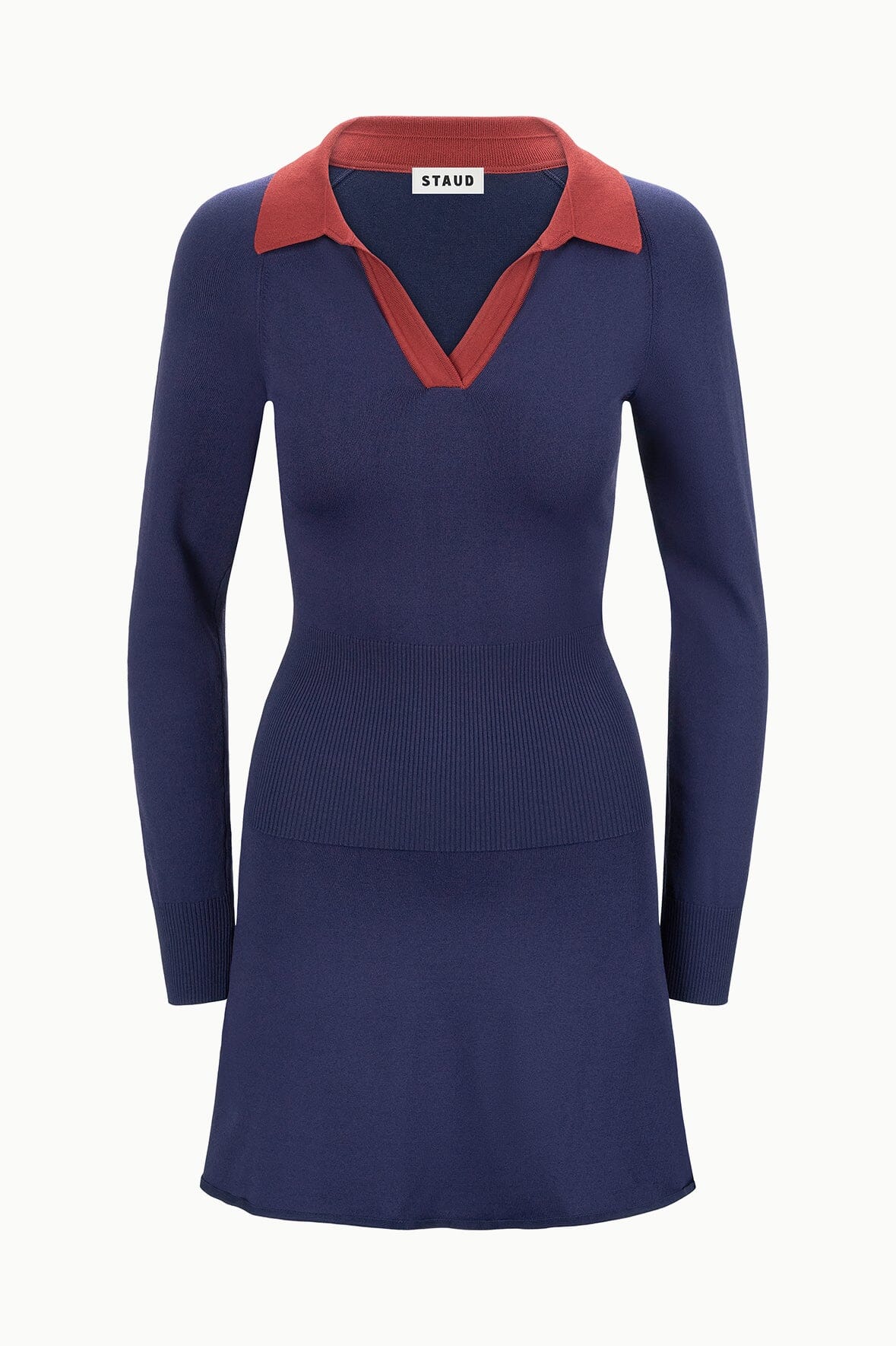 Image GENE DRESS | NAVY SANGRIA 5 of 5 and Clicking this image will trigger a zoom pop-up