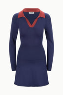 Image GENE DRESS | NAVY SANGRIA 5 of 5