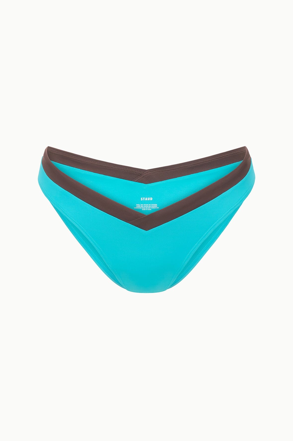 Image GWEN BIKINI BOTTOM | TEAL DARK CHOCOLATE 6 of 6 and Clicking this image will trigger a zoom pop-up
