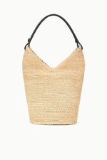 LANI LARGE RAFFIA BUCKET BAG | NATURAL