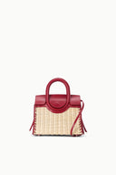 MAUDE MINI WICKER CARRYALL | NATURAL ROUGE NATURAL ROUGE / OS