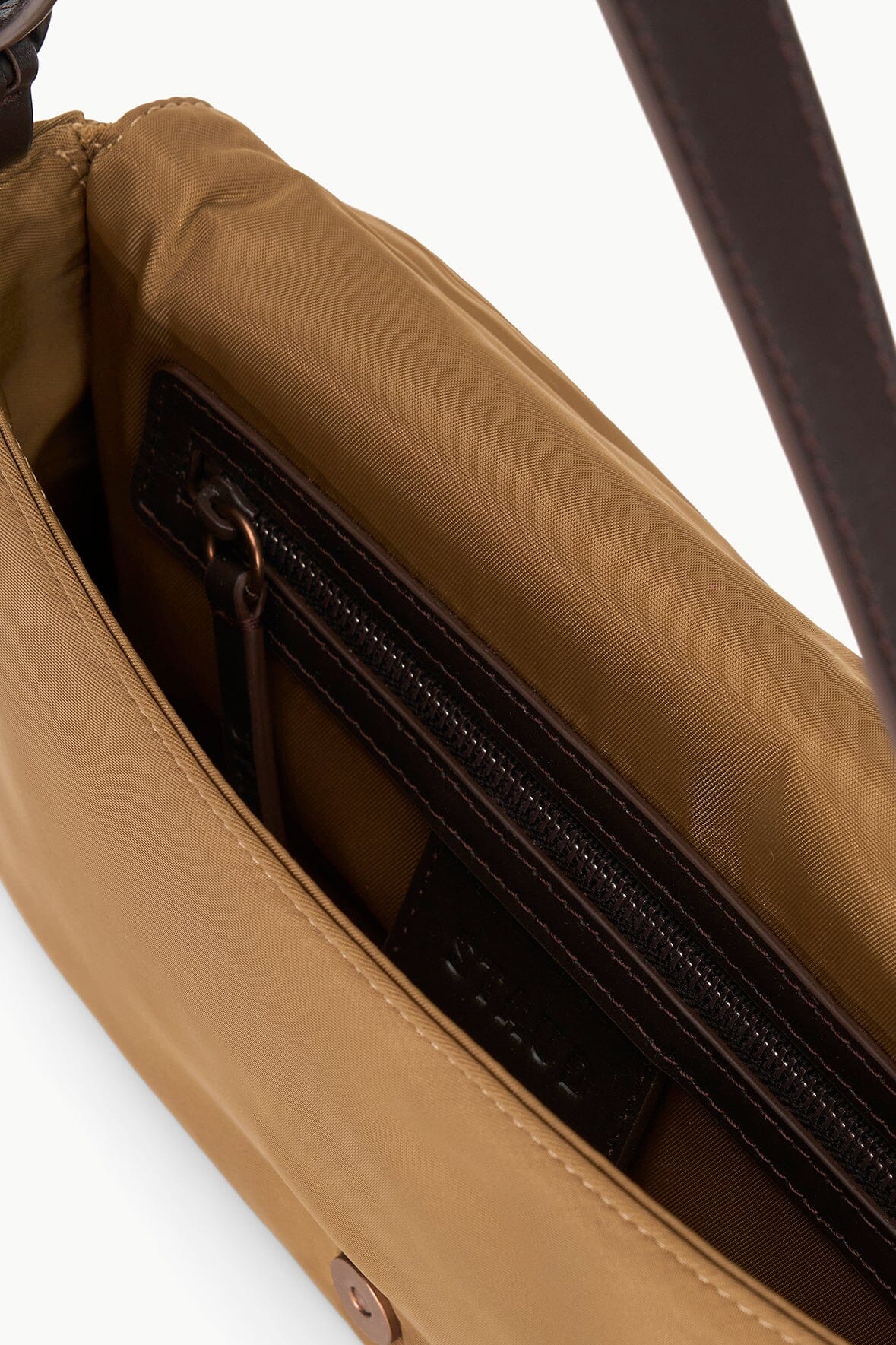 Image HARLOW BAG | CAMEL NYLON 7 of 7 and Clicking this image will trigger a zoom pop-up