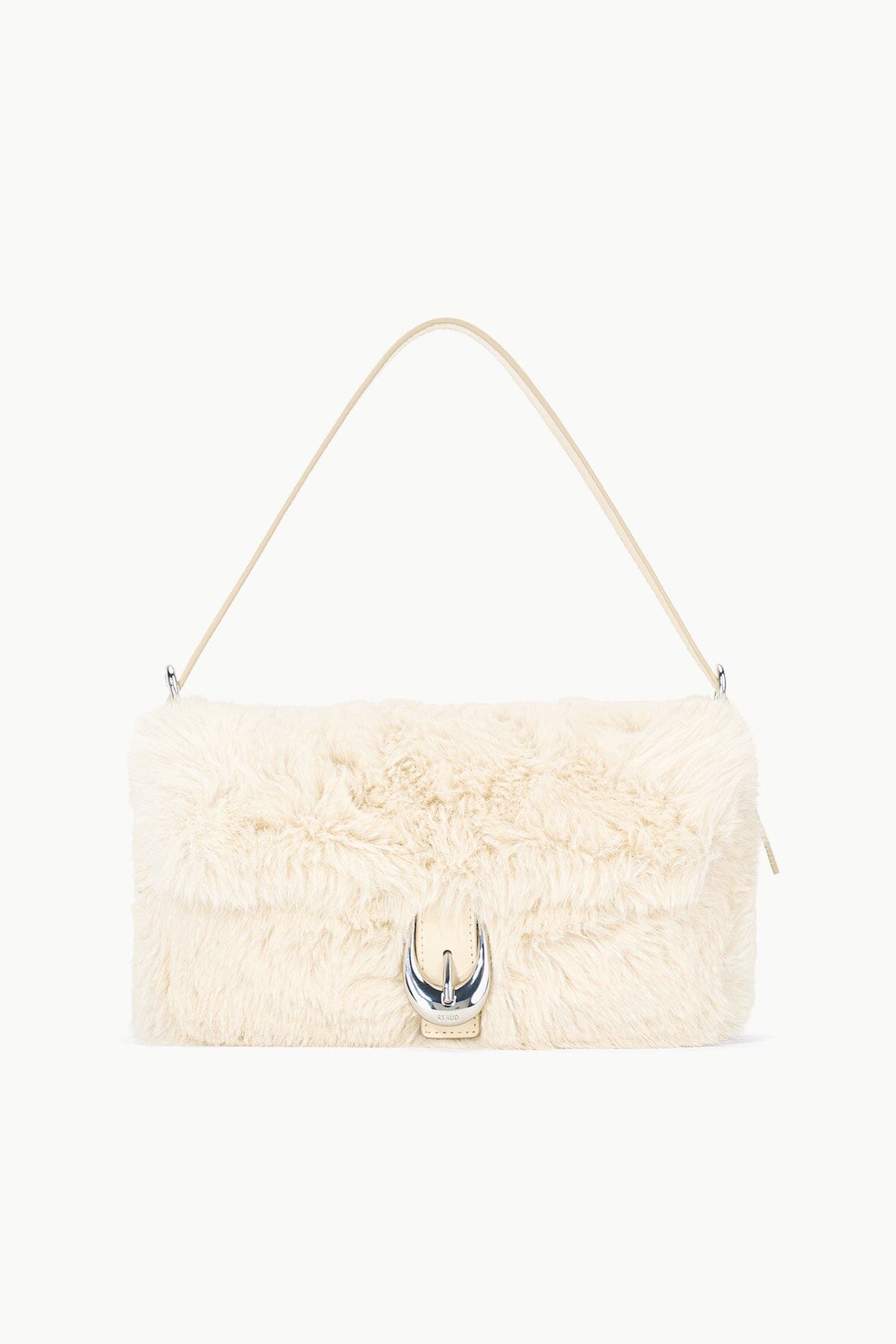 Image HARLOW FAUX FUR BAG | CREAM 1 of 7 and Clicking this image will trigger a zoom pop-up