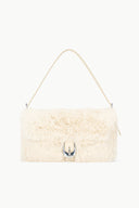 Image HARLOW FAUX FUR BAG | CREAM 1 of 7