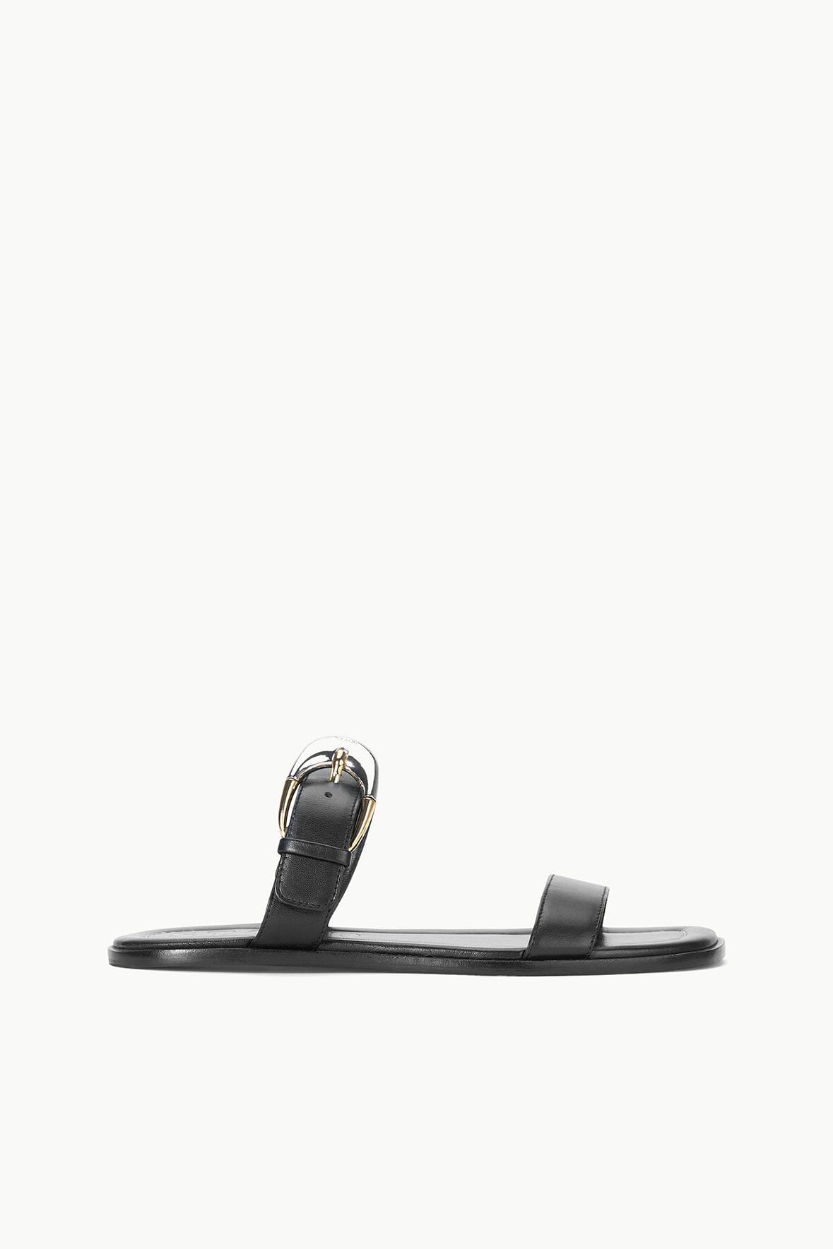 Image HARLOW FLAT SANDAL | BLACK 1 of 6 and Clicking this image will trigger a zoom pop-up