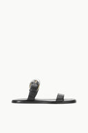 Image HARLOW FLAT SANDAL | BLACK 1 of 6