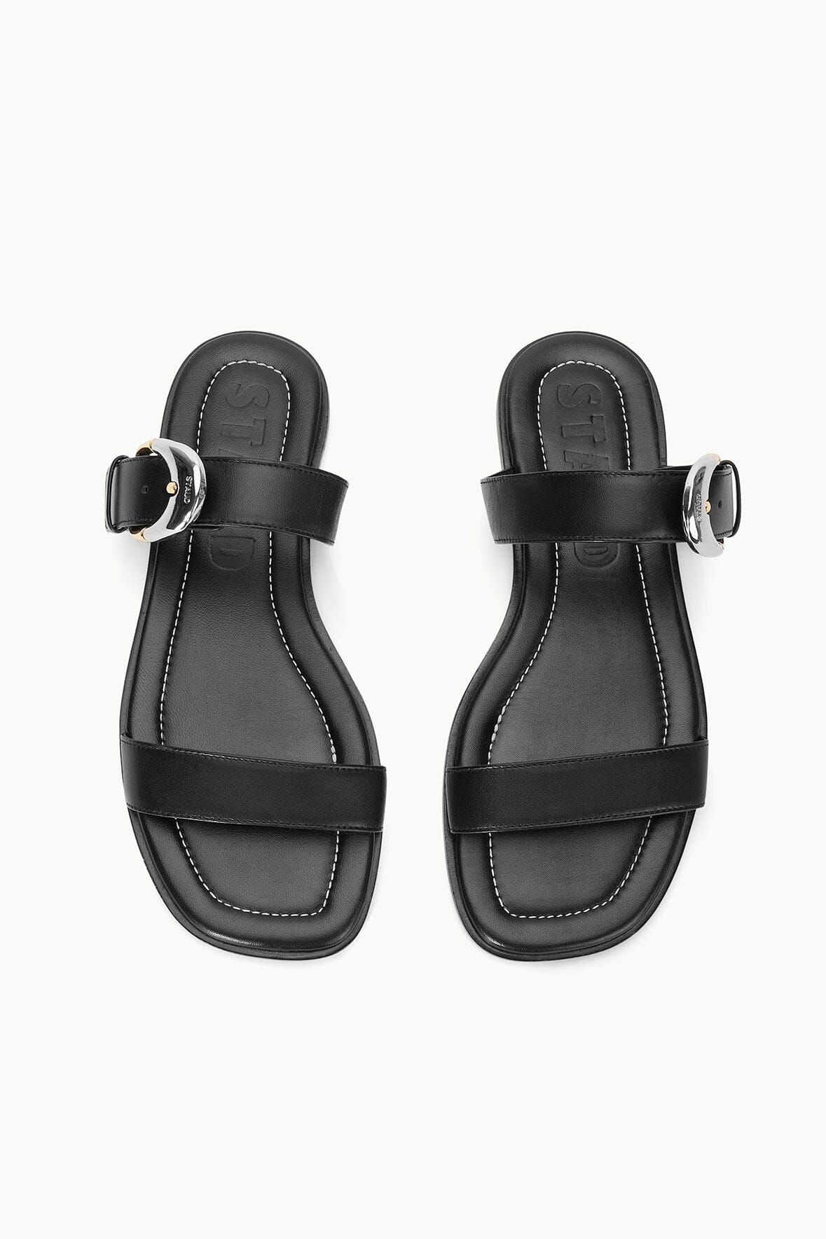 Image HARLOW FLAT SANDAL | BLACK 6 of 6 and Clicking this image will trigger a zoom pop-up