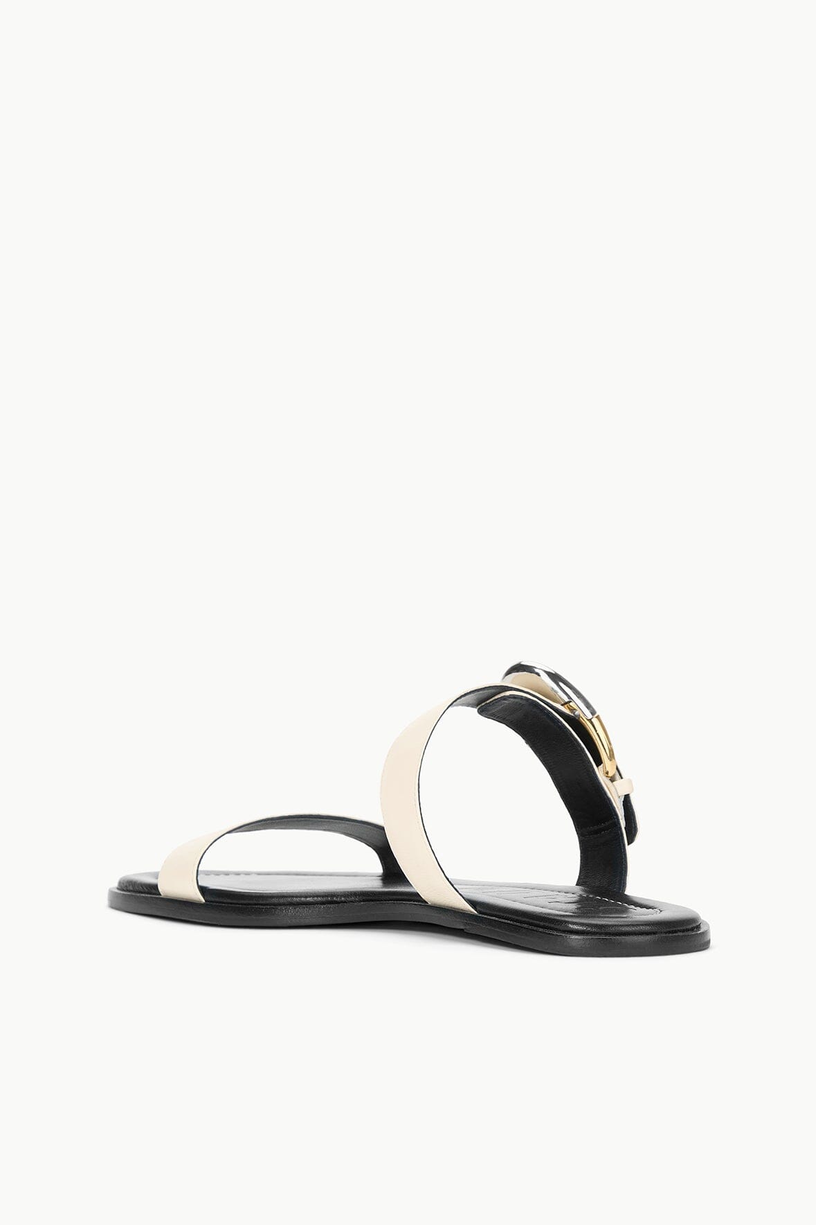 Image HARLOW FLAT SANDAL | CREAM 5 of 8 and Clicking this image will trigger a zoom pop-up