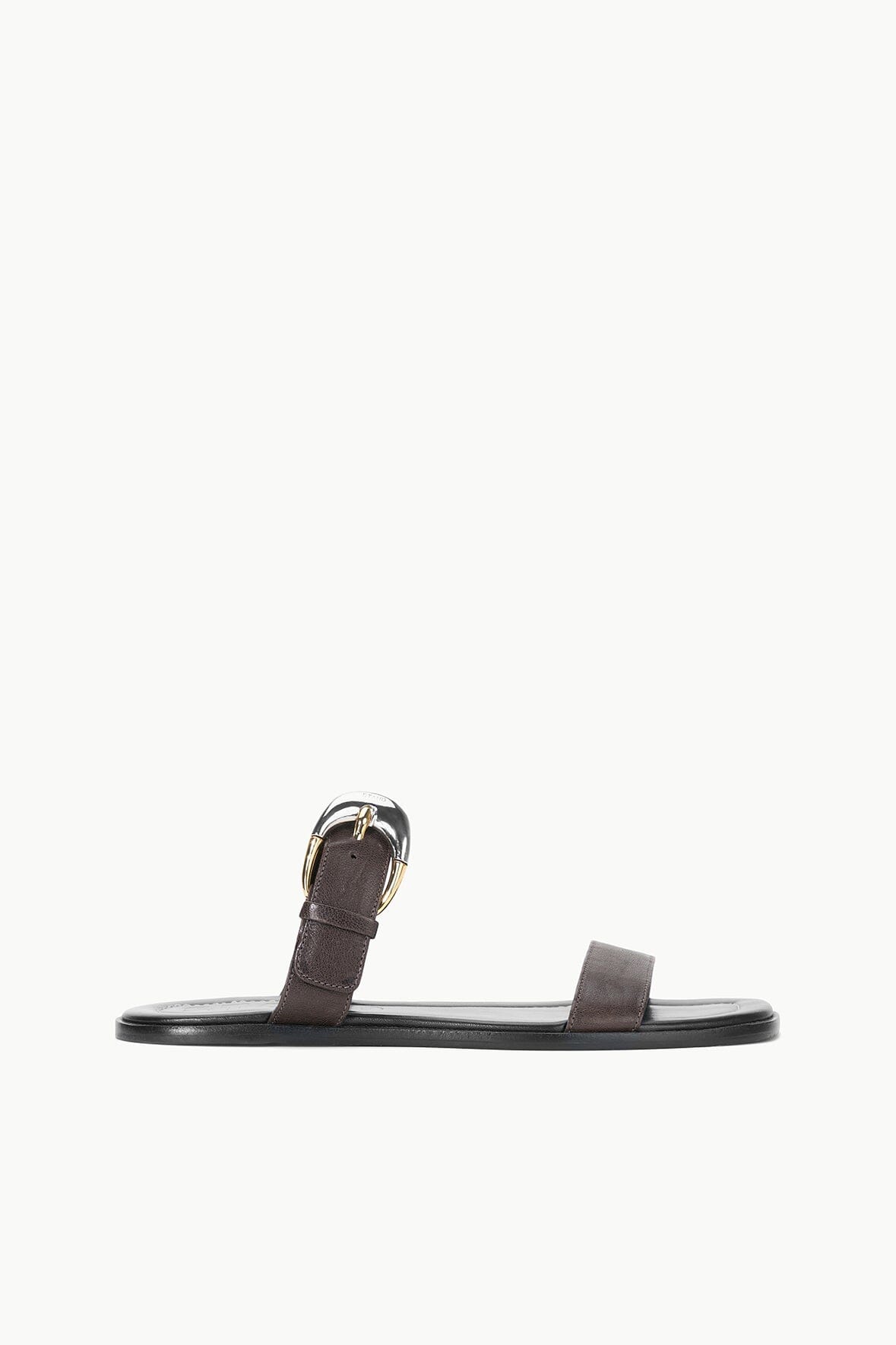 Image HARLOW FLAT SANDAL | ESPRESSO 1 of 6 and Clicking this image will trigger a zoom pop-up