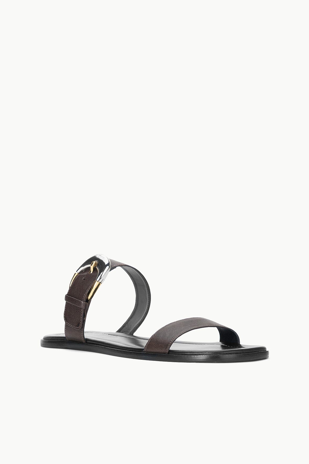 Image HARLOW FLAT SANDAL | ESPRESSO 4 of 6 and Clicking this image will trigger a zoom pop-up