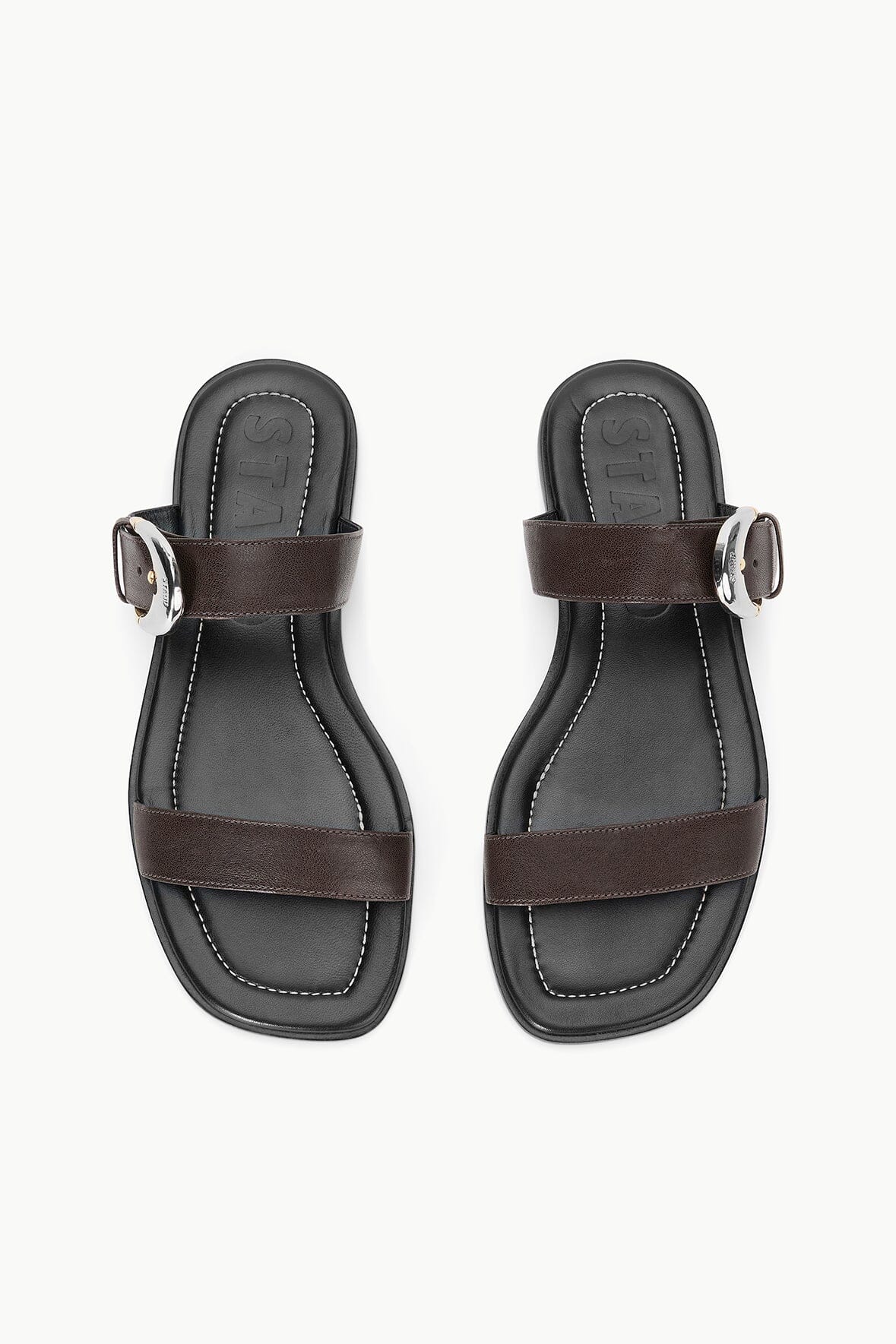 Image HARLOW FLAT SANDAL | ESPRESSO 5 of 6 and Clicking this image will trigger a zoom pop-up