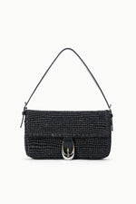 HARLOW RAFFIA BAG | BLACK RAFFIA