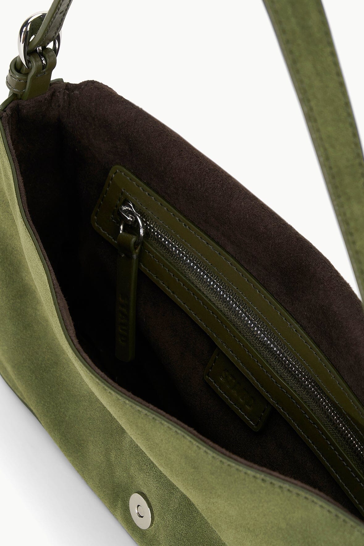 Image HARLOW BAG | AVOCADO SUEDE 5 of 6 and Clicking this image will trigger a zoom pop-up