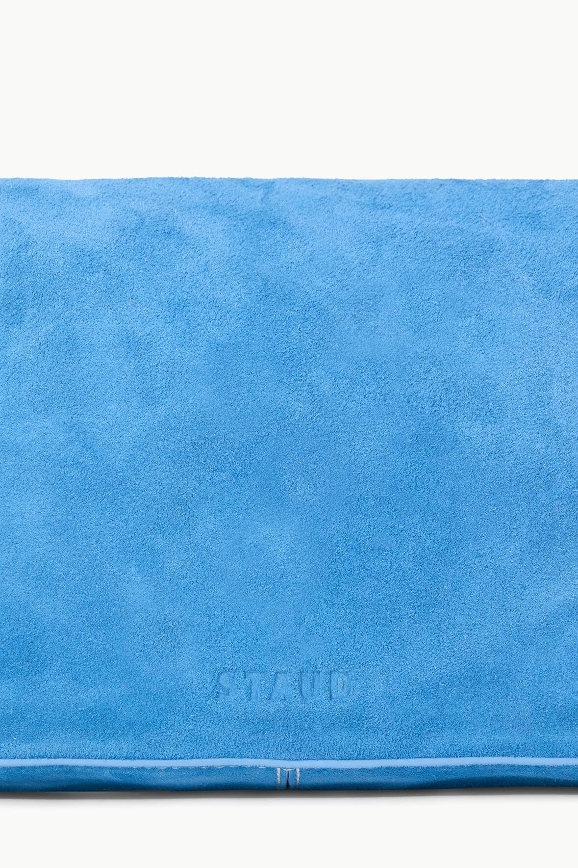 Image HARLOW BAG | STAUD BLUE SUEDE 6 of 6 and Clicking this image will trigger a zoom pop-up