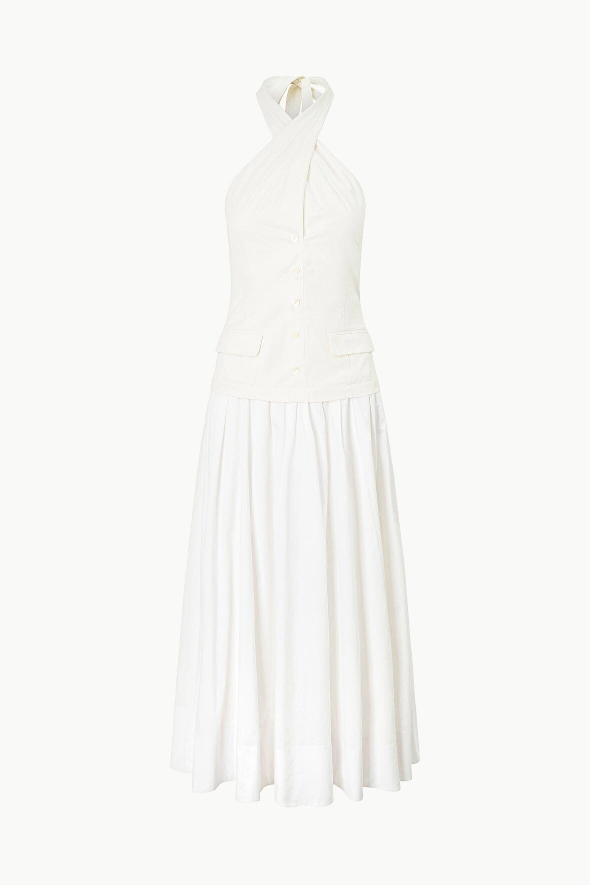 Image HARRINGTON DRESS | IVORY WHITE 5 of 5 and Clicking this image will trigger a zoom pop-up