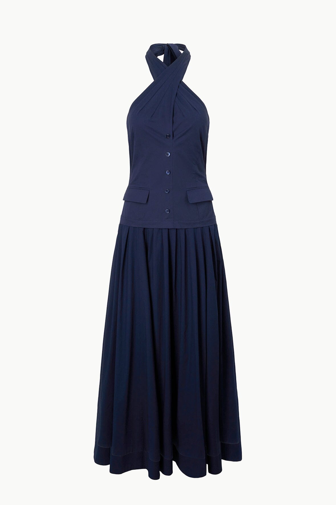 Image HARRINGTON DRESS | NAVY 5 of 5 and Clicking this image will trigger a zoom pop-up