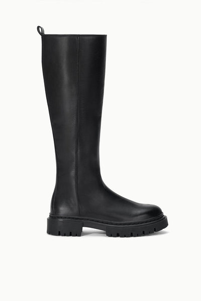 STAUD, Henry Knee Boots in Black, Size 38