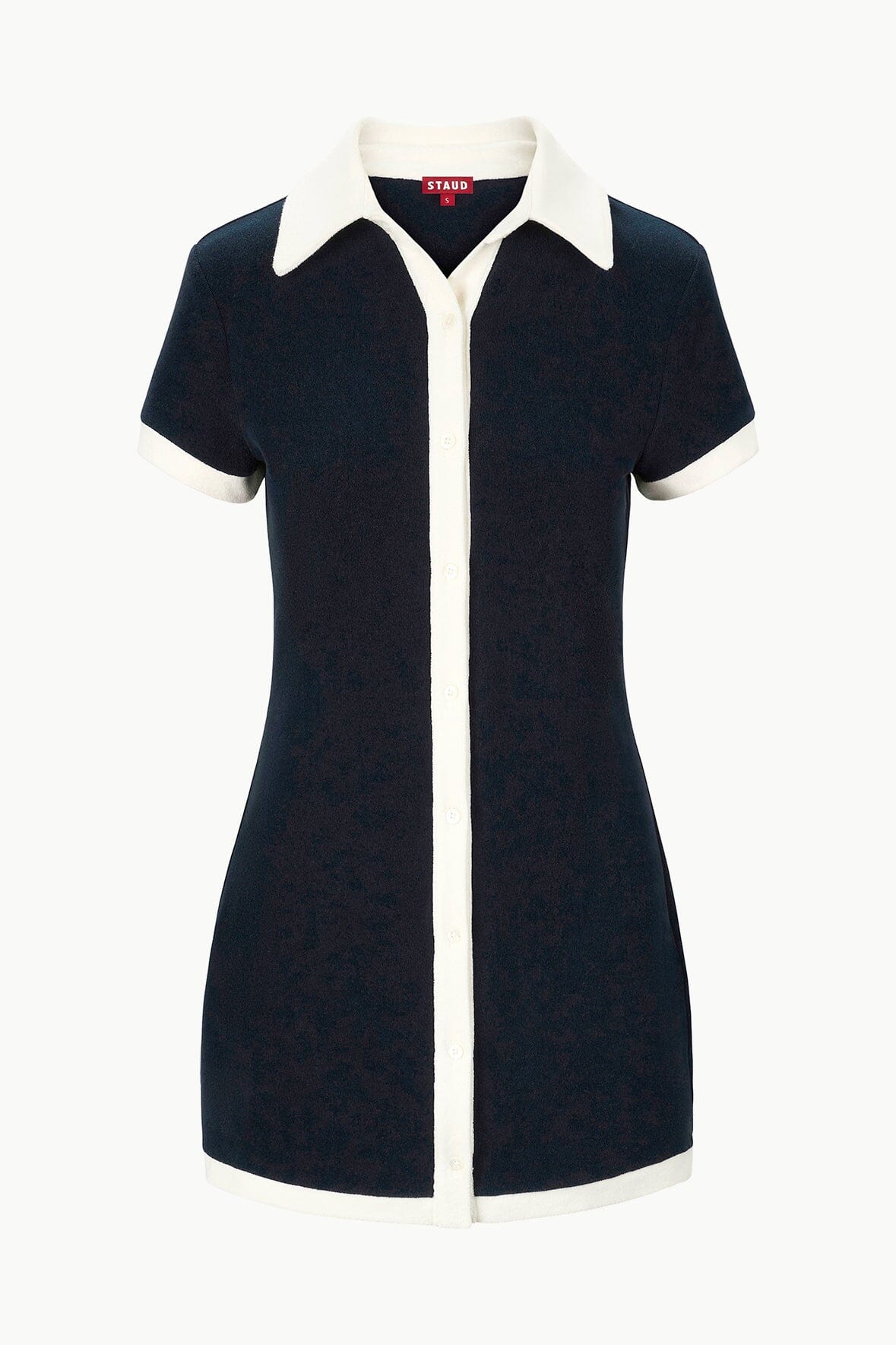 Image HOLTZ COVERUP DRESS | NAVY WHITE 7 of 7 and Clicking this image will trigger a zoom pop-up