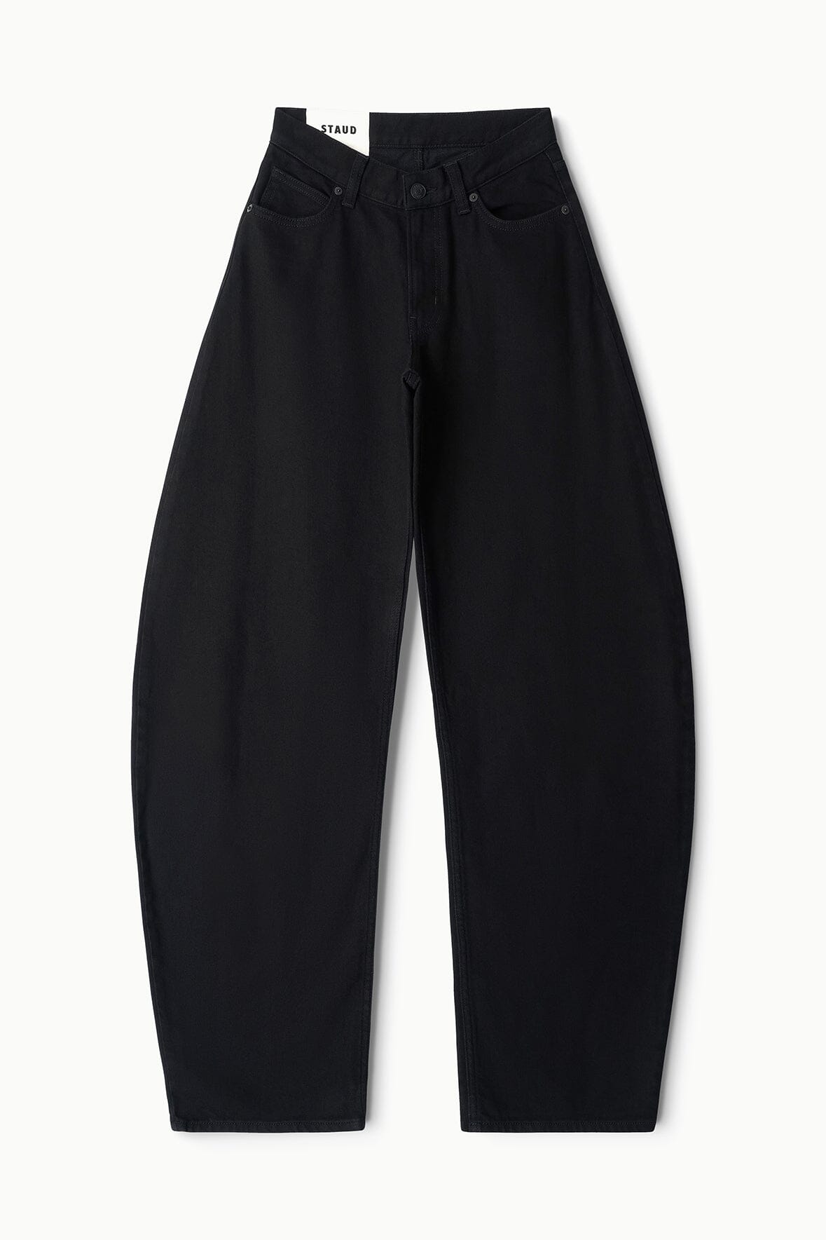 Image JACKSON STUDDED BARREL JEAN | BLACK 10 of 11 and Clicking this image will trigger a zoom pop-up