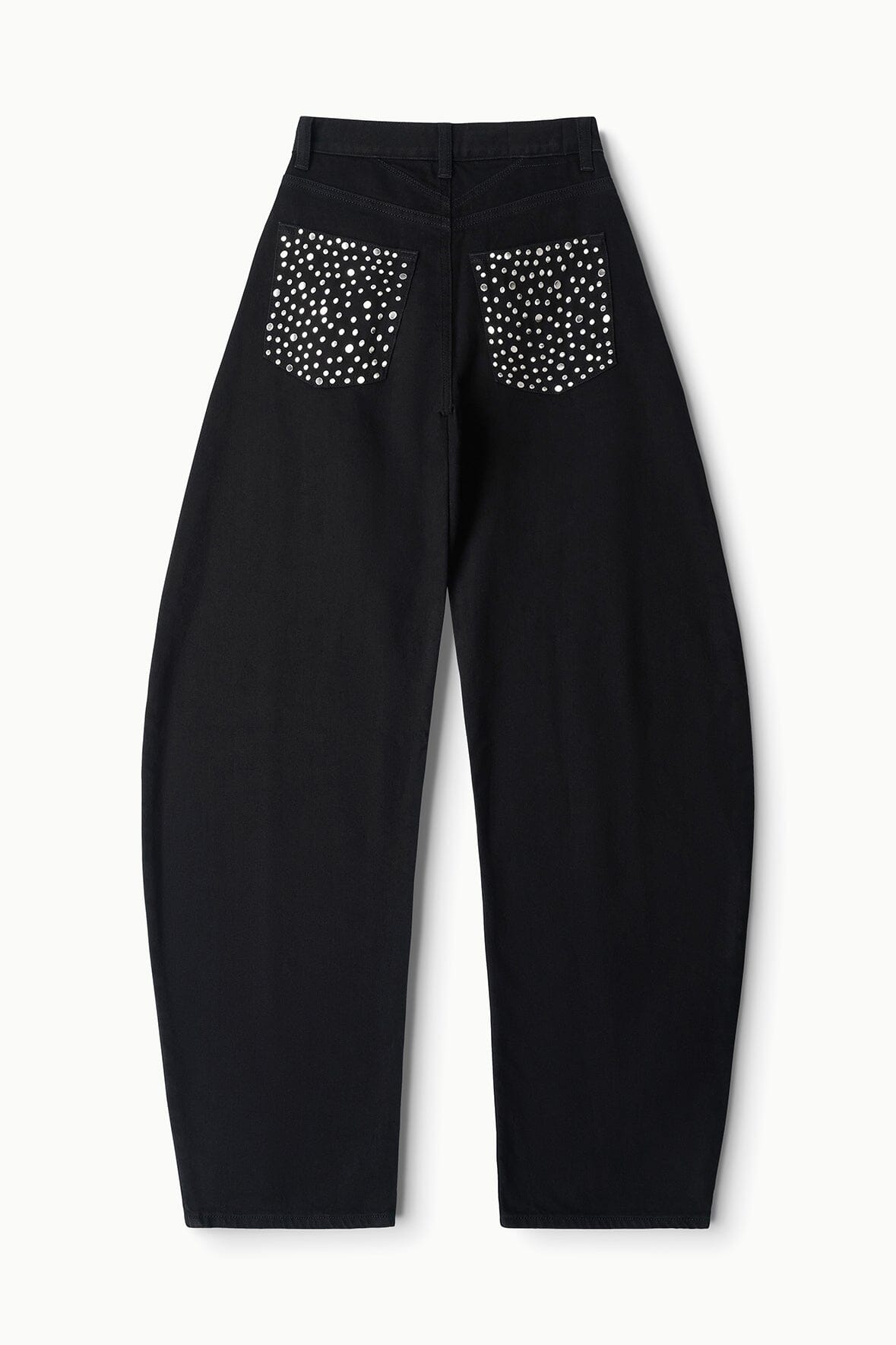 Image JACKSON STUDDED BARREL JEAN | BLACK 11 of 11 and Clicking this image will trigger a zoom pop-up