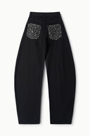 Image JACKSON STUDDED BARREL JEAN | BLACK 11 of 11