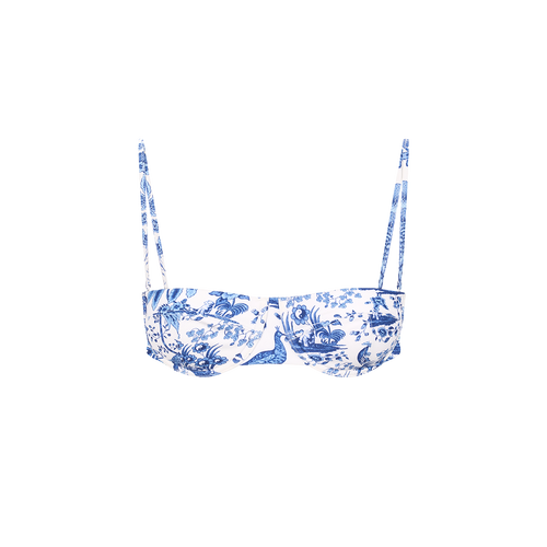 JO BALCONETTE BIKINI TOP  BLUE TOILE