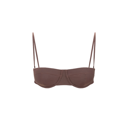 JO BALCONETTE BIKINI TOP  DARK CHOCOLATE