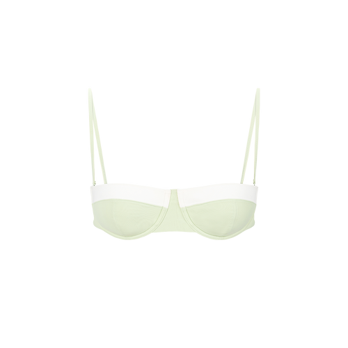 JO BALCONETTE BIKINI TOP  PALE JADE WHITE