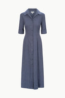 Image JOAN LINEN DRESS | CHAMBRAY 7 of 7