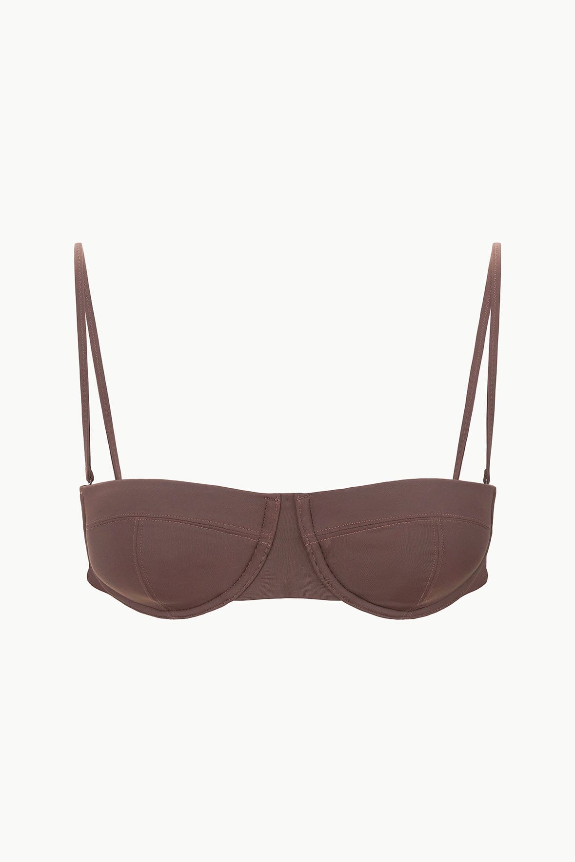 Image JO BALCONETTE BIKINI TOP | DARK CHOCOLATE 5 of 5 and Clicking this image will trigger a zoom pop-up