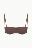 Image JO BALCONETTE BIKINI TOP | DARK CHOCOLATE 5 of 5