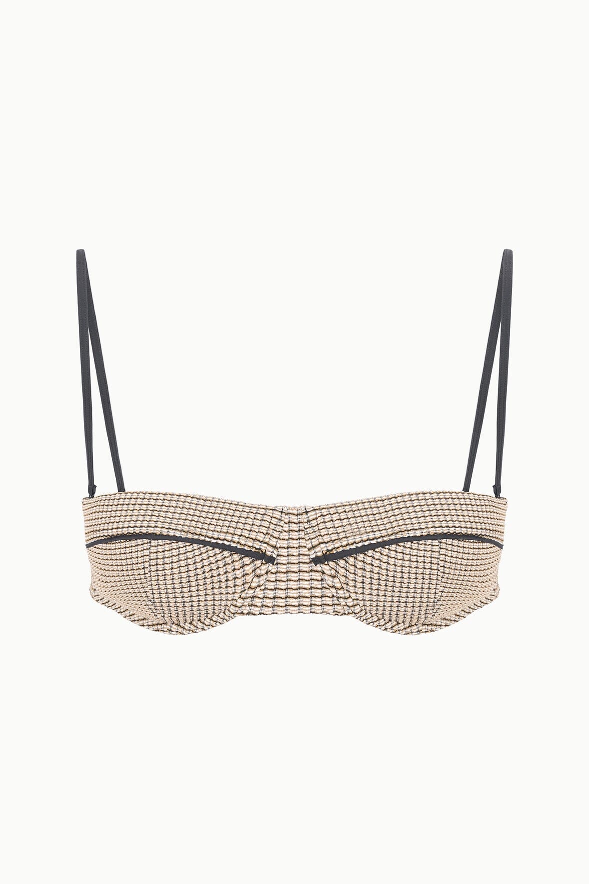 Image JO BALCONETTE BIKINI TOP | NATURAL PIQUE 9 of 9 and Clicking this image will trigger a zoom pop-up
