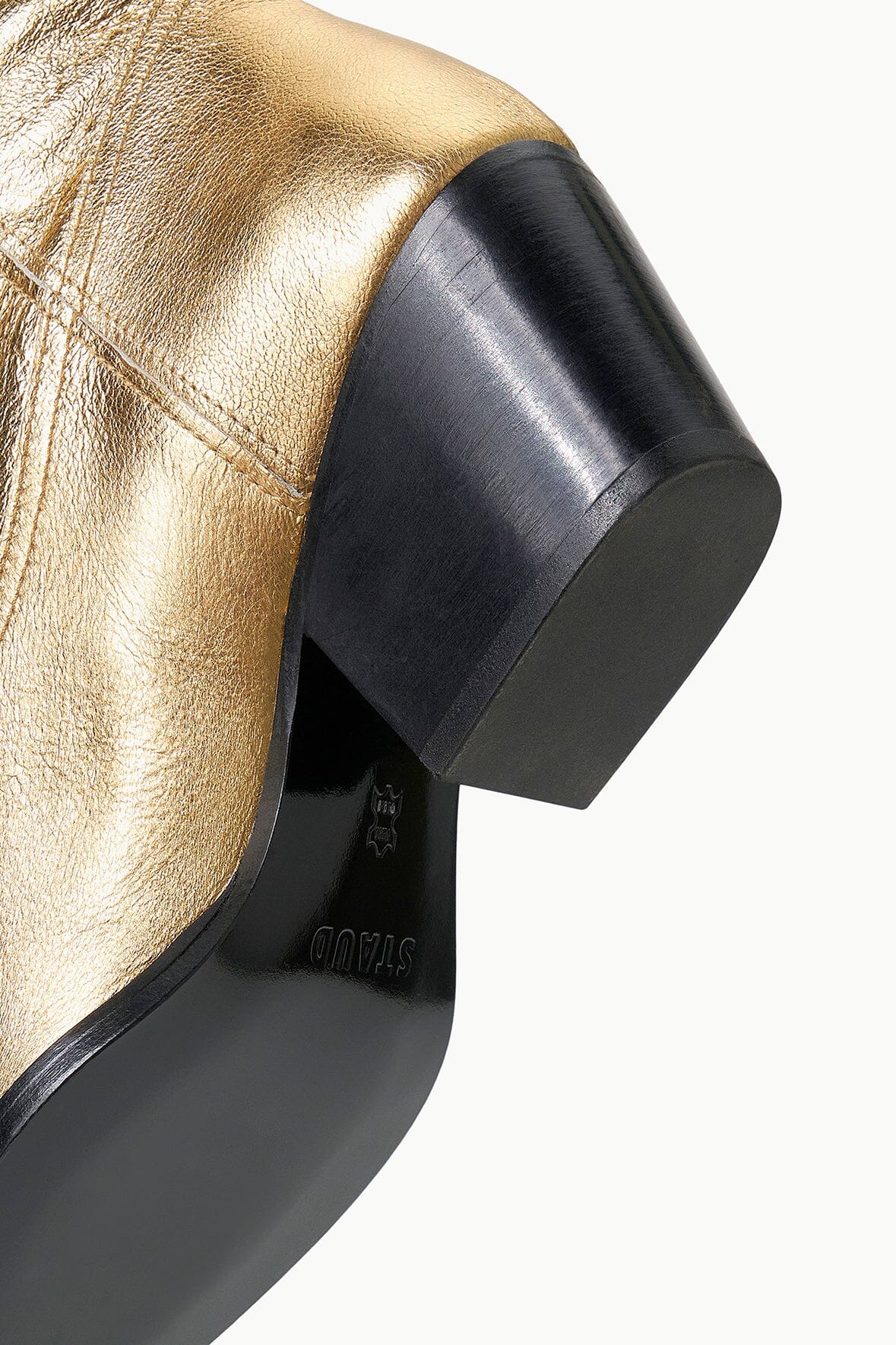 Saint laurent cheap gold boots