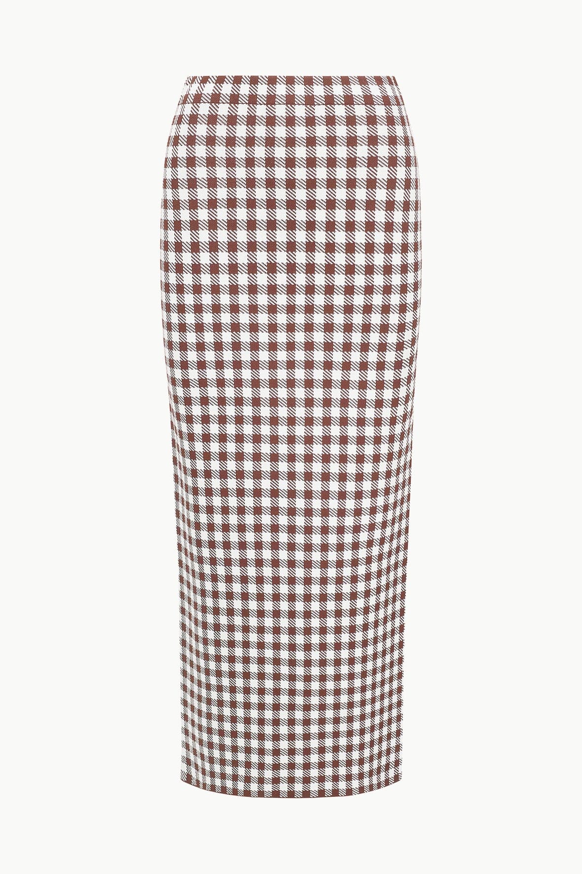 Image KARINA SKIRT | DARK CHOCOLATE GINGHAM 5 of 5 and Clicking this image will trigger a zoom pop-up