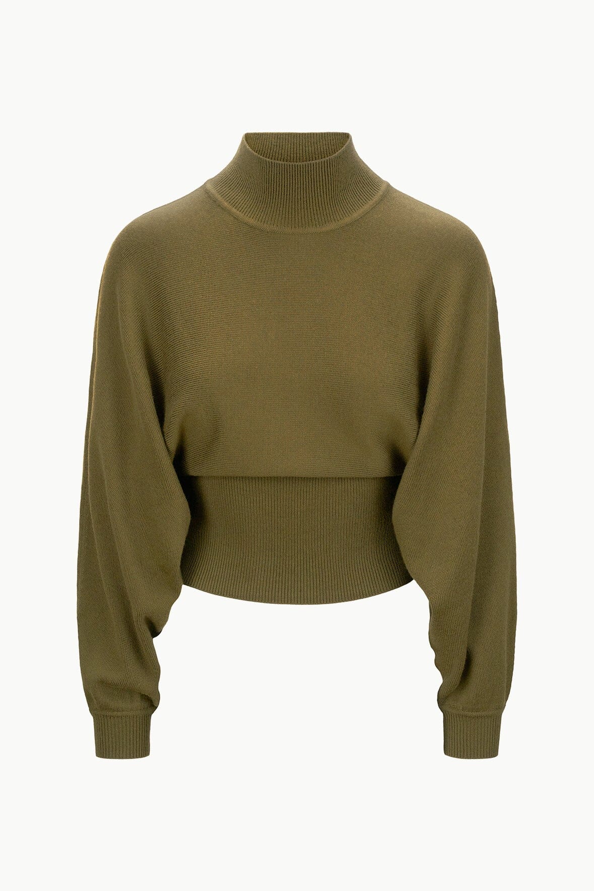 Image KAROLINE SWEATER | SERGEANT GREEN 4 of 4 and Clicking this image will trigger a zoom pop-up