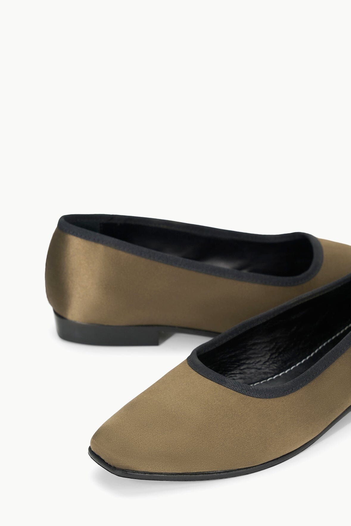 【新品・未使用】STAUD FLUFF BALLET FLAT STAUD Faux fur-trimmed leather ballet flats | NET-A-PORTER