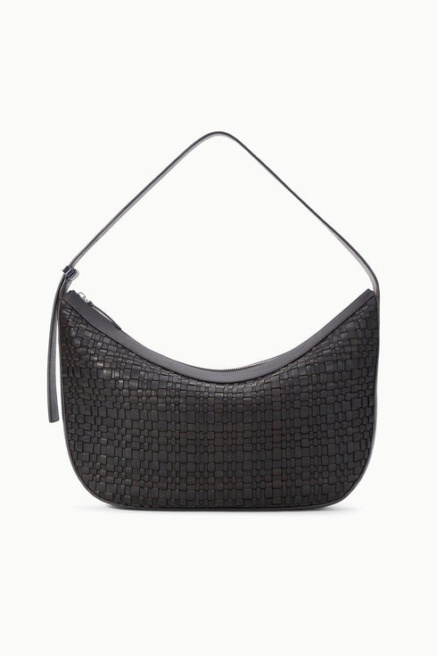 Go to LARGE DEMY SHOULDER BAG ESPRESSO WOVEN LEATHER view 1