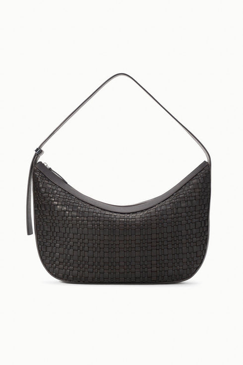 Go to LARGE DEMY SHOULDER BAG ESPRESSO WOVEN LEATHER view 1