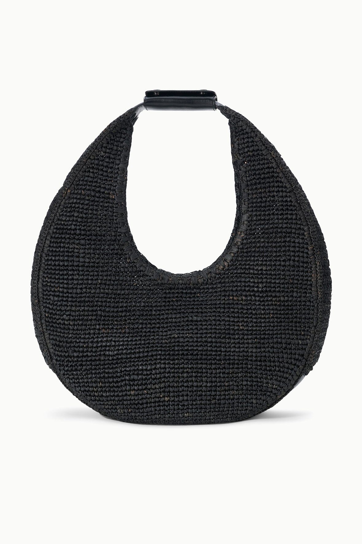 LARGE RAFFIA MOON TOTE BAG RAFFIA
