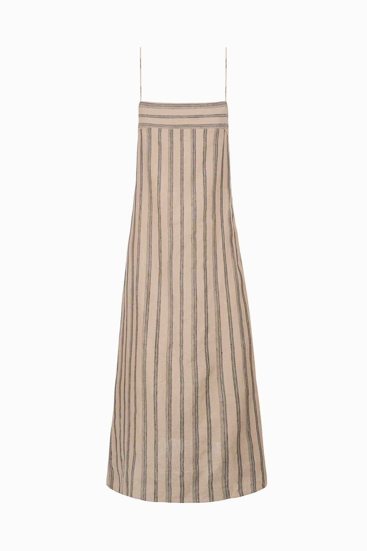STAUD LAURA LINEN DRESS SAHARA STRIPE STAUD LAURA LINEN DRESS SAHARA STRIPE