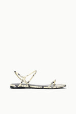 LAUREL SANDAL | WHITE SNAKE