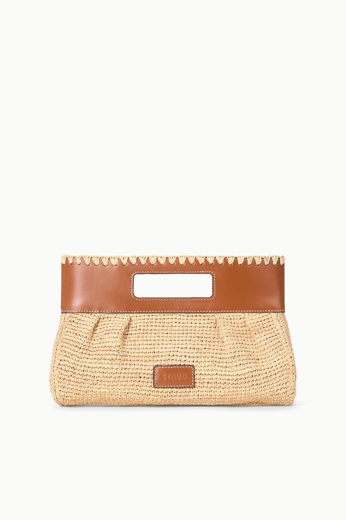 STAUD LENA CLUTCH NATURAL/TAN